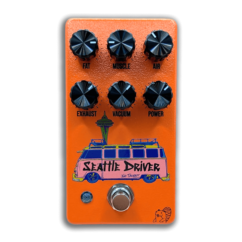 DRUNK BEAVER Seattle Driver transparent front 1024x1024 | Boost Guitar Pedals
