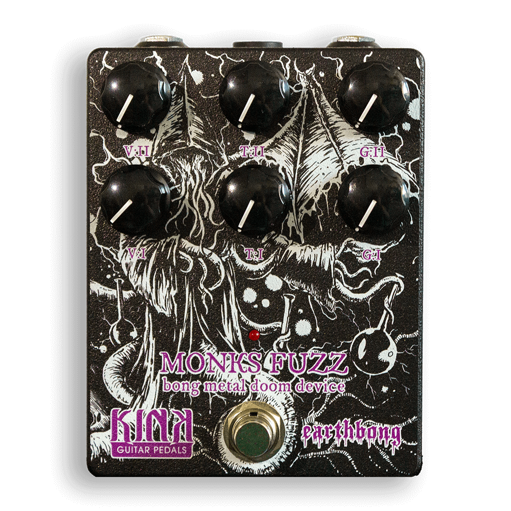 KINK GUITAR PEDALS Monks Fuzz front transparent 1024x1024 | Boost Guitar Pedals