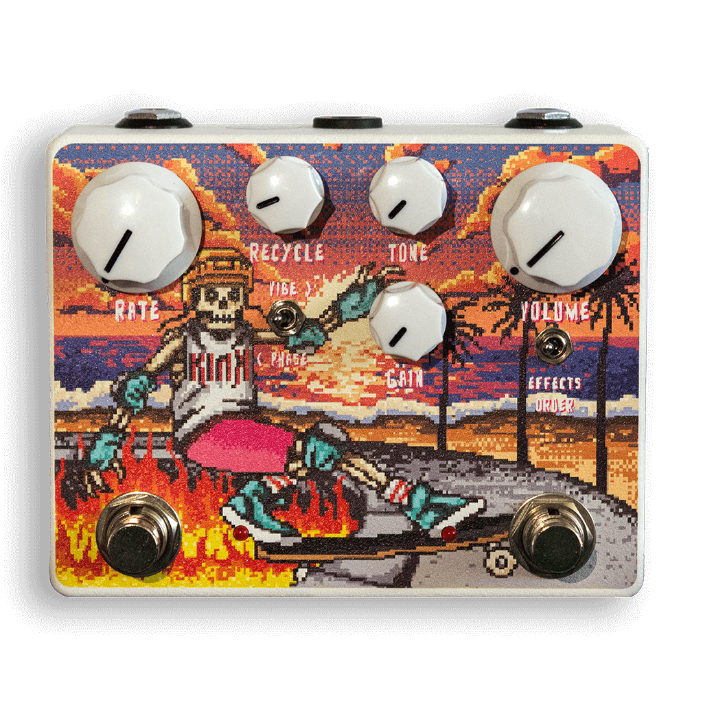 KINK GUITAR PEDALS Radical Fuzz Phaser front transparent 1024x1024 | Boost Guitar Pedals