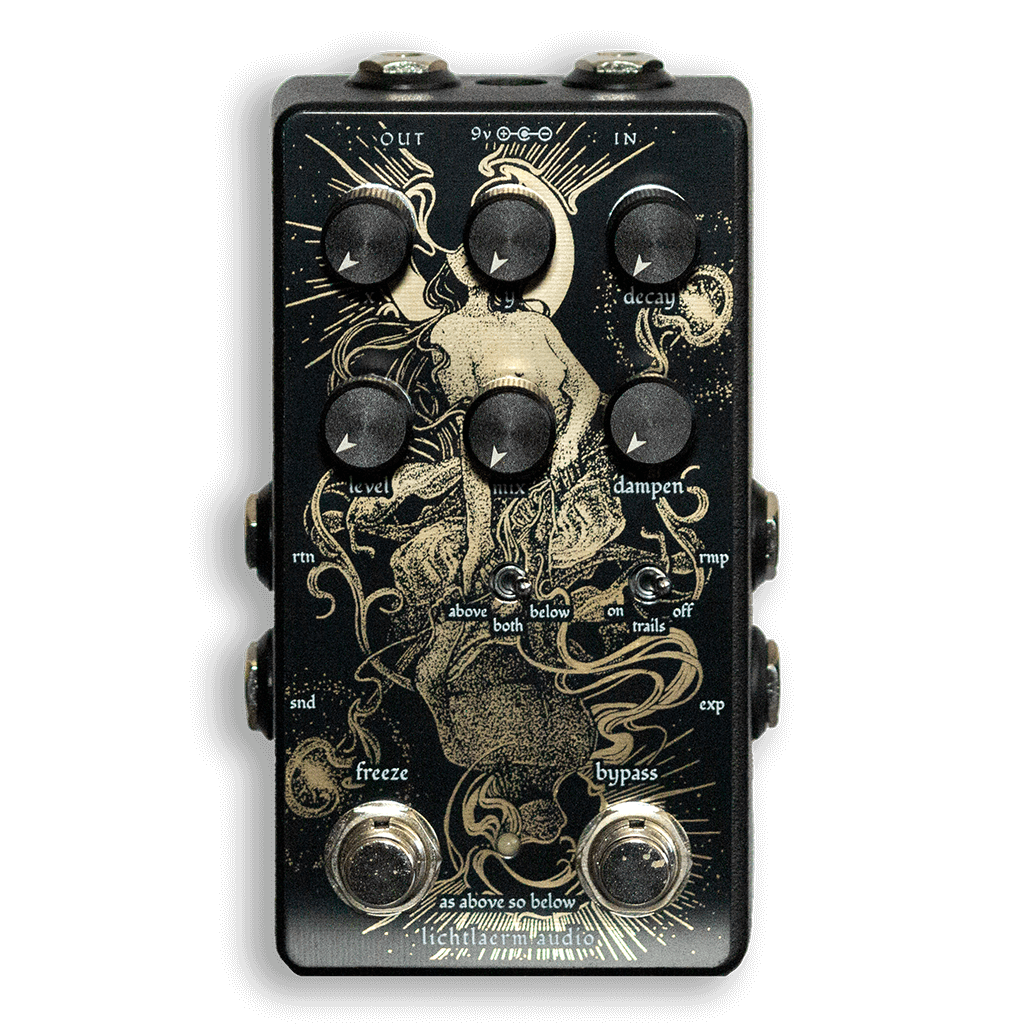 LICHTLAERM AUDIO As Above So Below front transparent 1024x1024 | Boost Guitar Pedals
