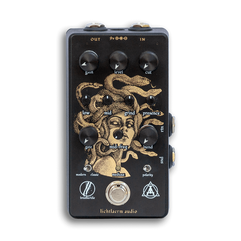 LICHTLAERM AUDIO Medusa Death Metal Distortion | Boost Guitar Pedals