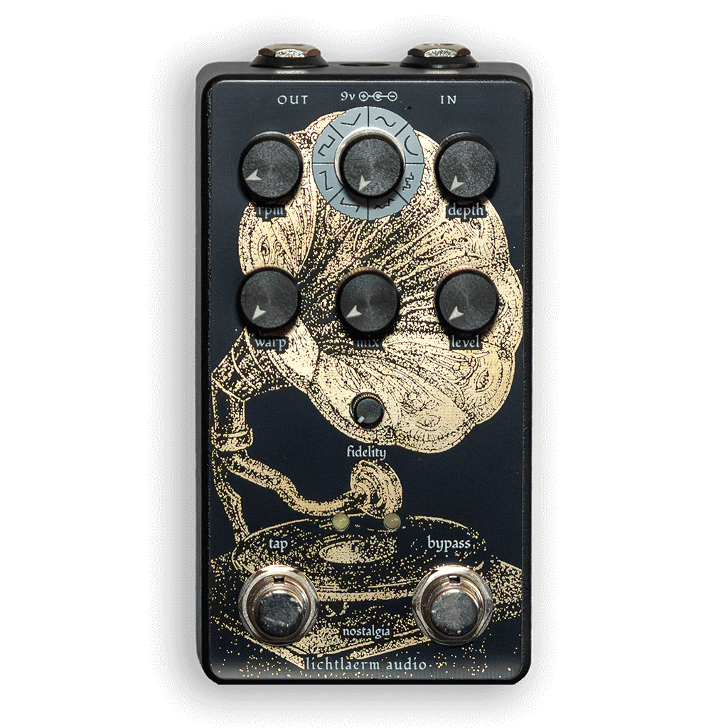 LICHTLAERM AUDIO Nostalgia transparent front 1024x1024 | Boost Guitar Pedals