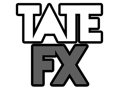 Tate FX Logo b&w 400x300 | Boost Guitar Pedals