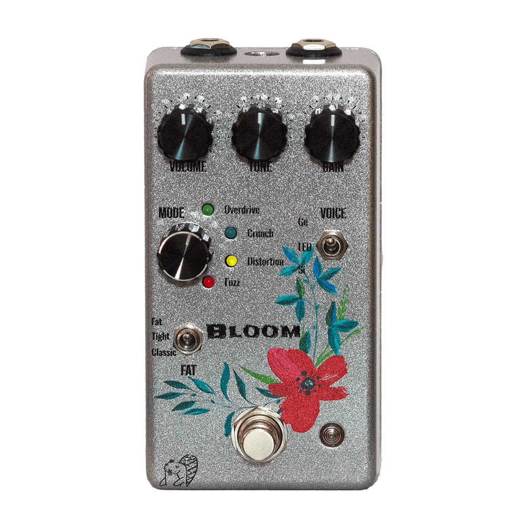 DRUNK BEAVER Bloom V2 Transparent Front 1024x1024 | Boost Guitar Pedals