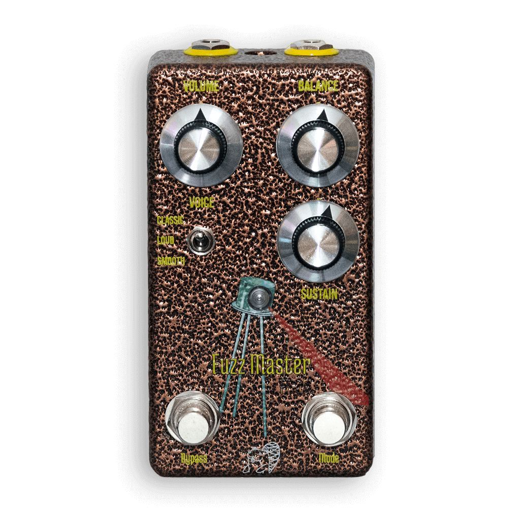 DRUNK BEAVER Fuzz Master transparent front 1024x1024 | Boost Guitar Pedals