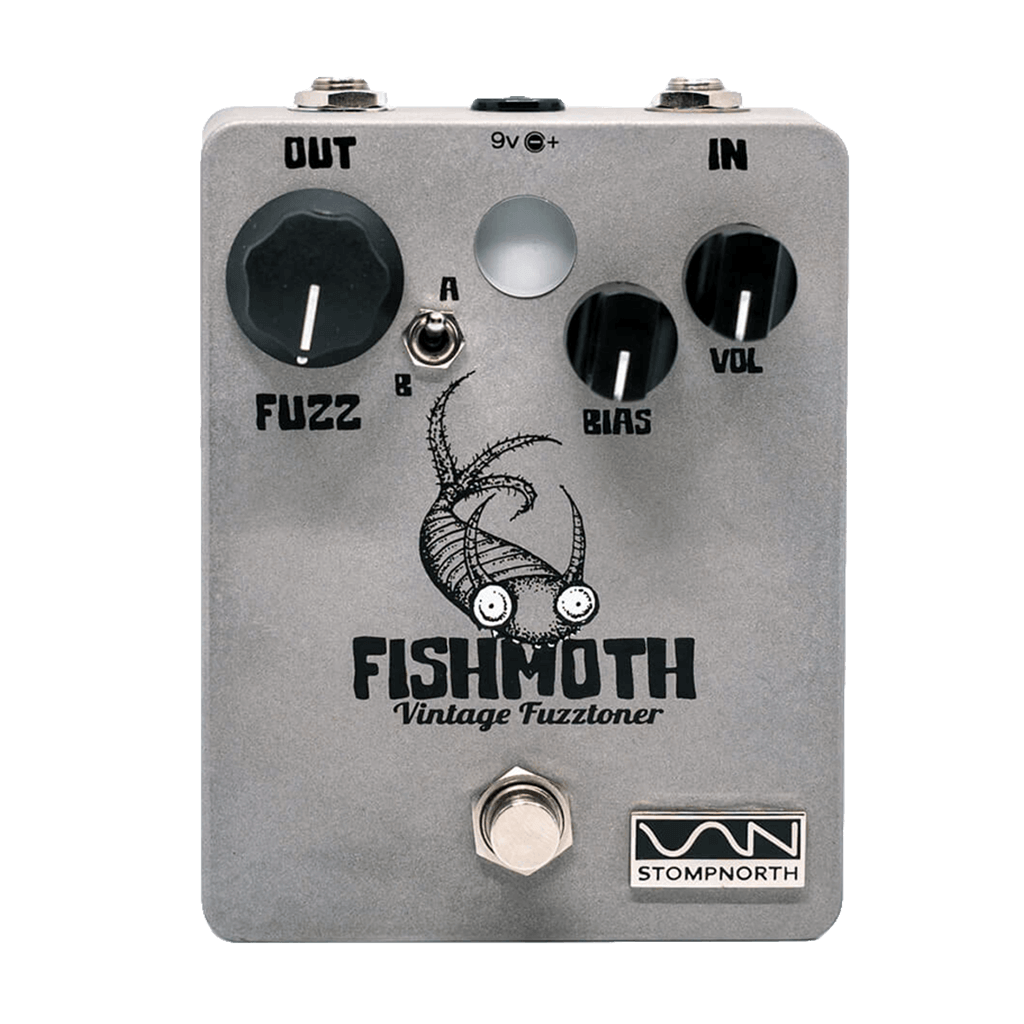 STOMPNORTH-Fishmoth-Vintage-Fuzztoner-transparent front 1024x1024 | Boost Guitar Pedals