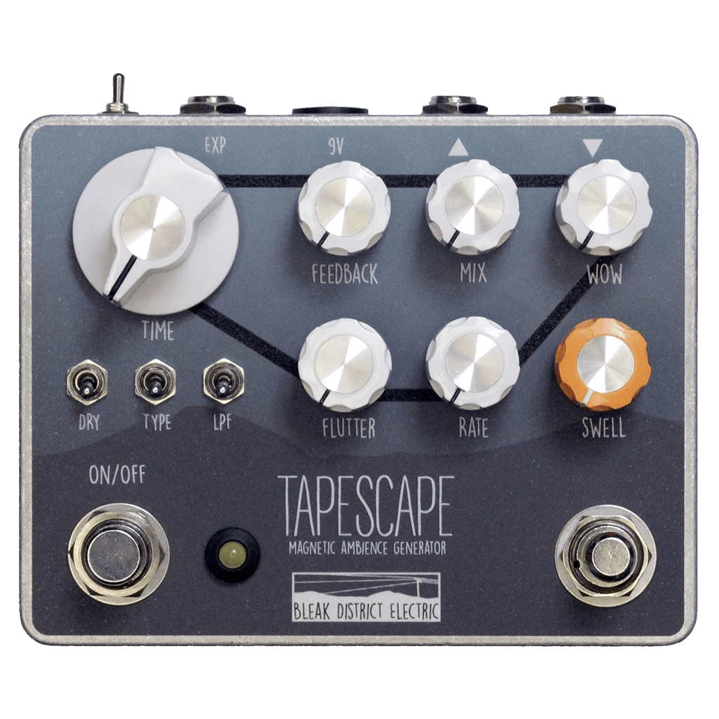 BLEAK DISTRICT ELECTRIC Tapescape Front Transparent 1024x1024 | Boost Guitar Pedals