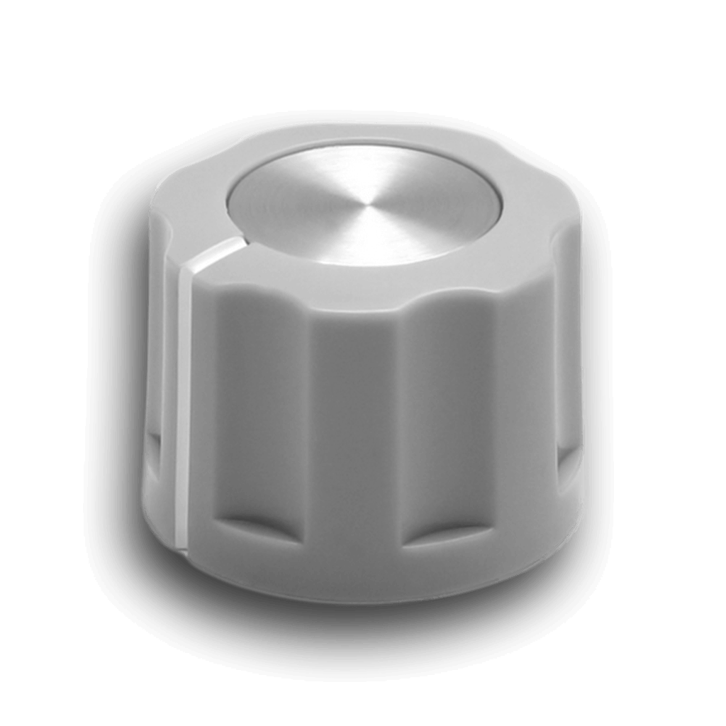 Boss-Style &quot;Tall Boy&quot; Light Grey 16mm Knob | Boost Guitar Pedals