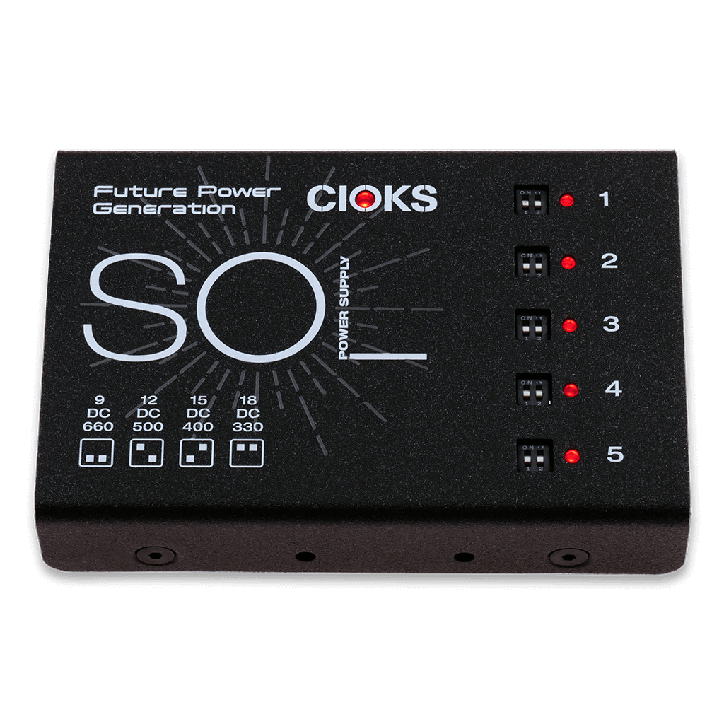 CIOKS Sol Pedalboard Power Supply (UK Plug) top 1024x1024 | Boost Guitar Pedals
