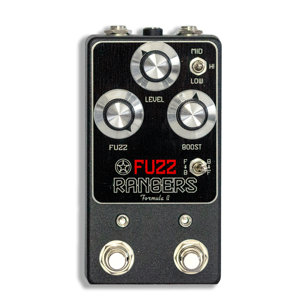 FORMULA B Fuzz Rangers Front Transparent 2024 1024x1024 | Boost Guitar Pedals