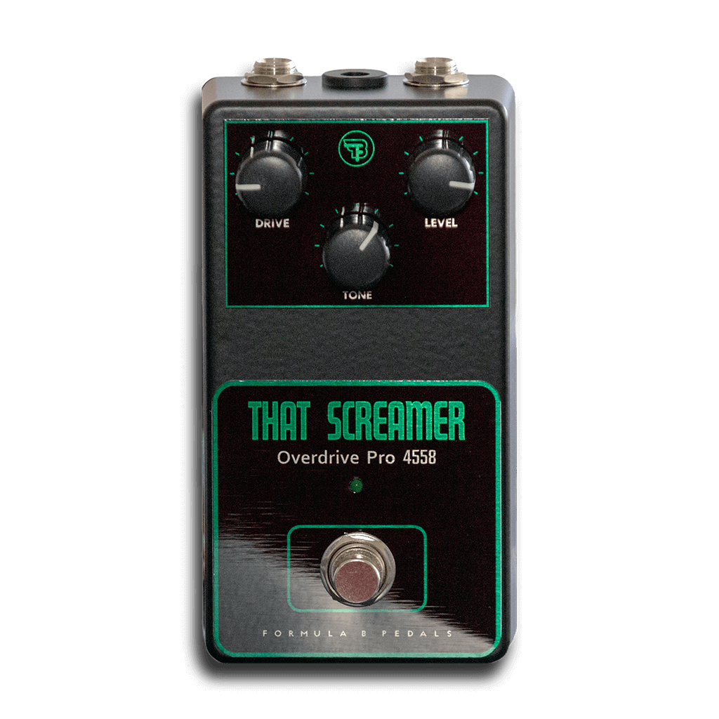 FORMULA B That Screamer Overdrive Pro 4558 transparent fron 1024x1024 | Boost Guitar Pedals