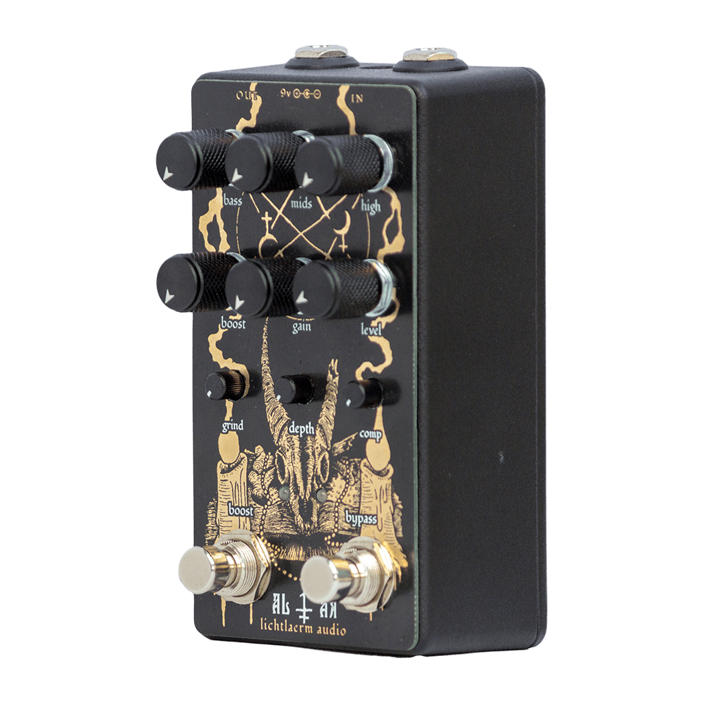 LICHTLAERM AUDIO Altar MKIII Doom Sludge Fuzz front transparent 1024x1024 | Boost Guitar Pedals