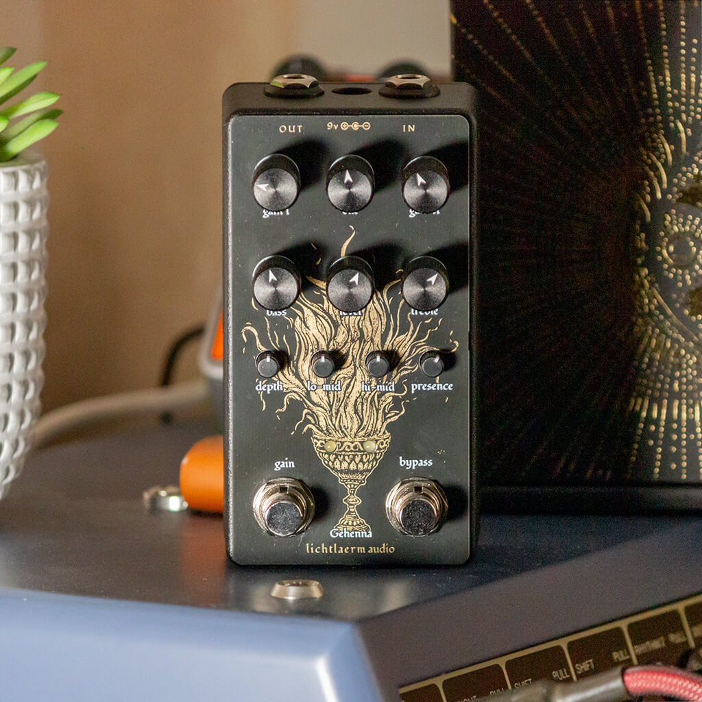 LICHTLAERM AUDIO Gehenna Metal Distortion Preamp Front context 1024x1024 | Boost Guitar Pedals