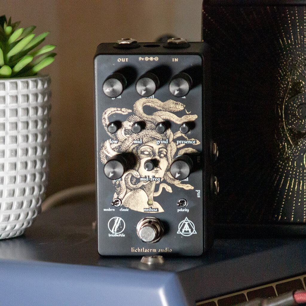 LICHTLAERM AUDIO Medusa Front context 1024x1024 | Boost Guitar Pedals