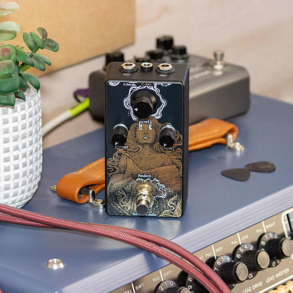LICHTLAERM AUDIO PandorA front transparent 1024x1024 | Boost Guitar Pedals