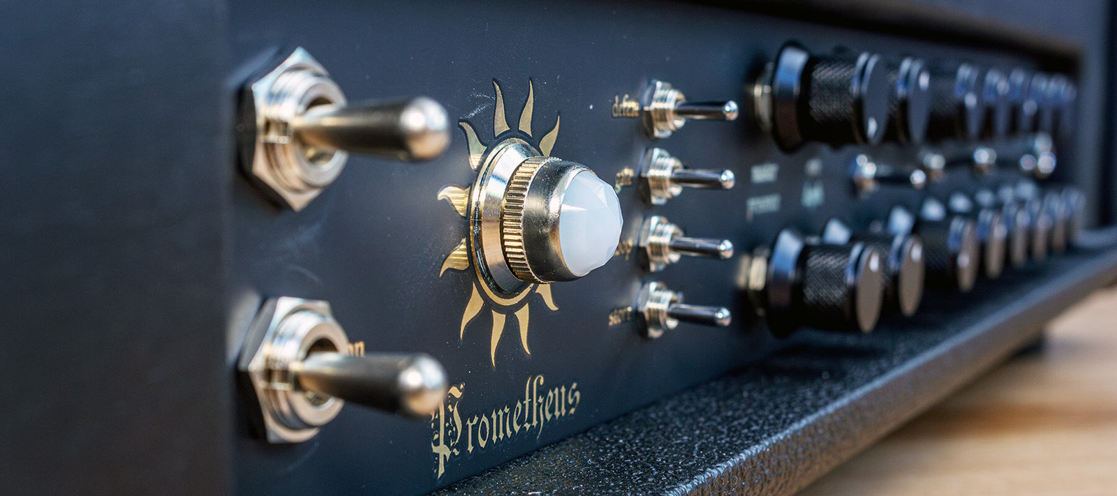 LICHTLAERM AUDIO Prometheus Front Panel Closeup 1800x800
