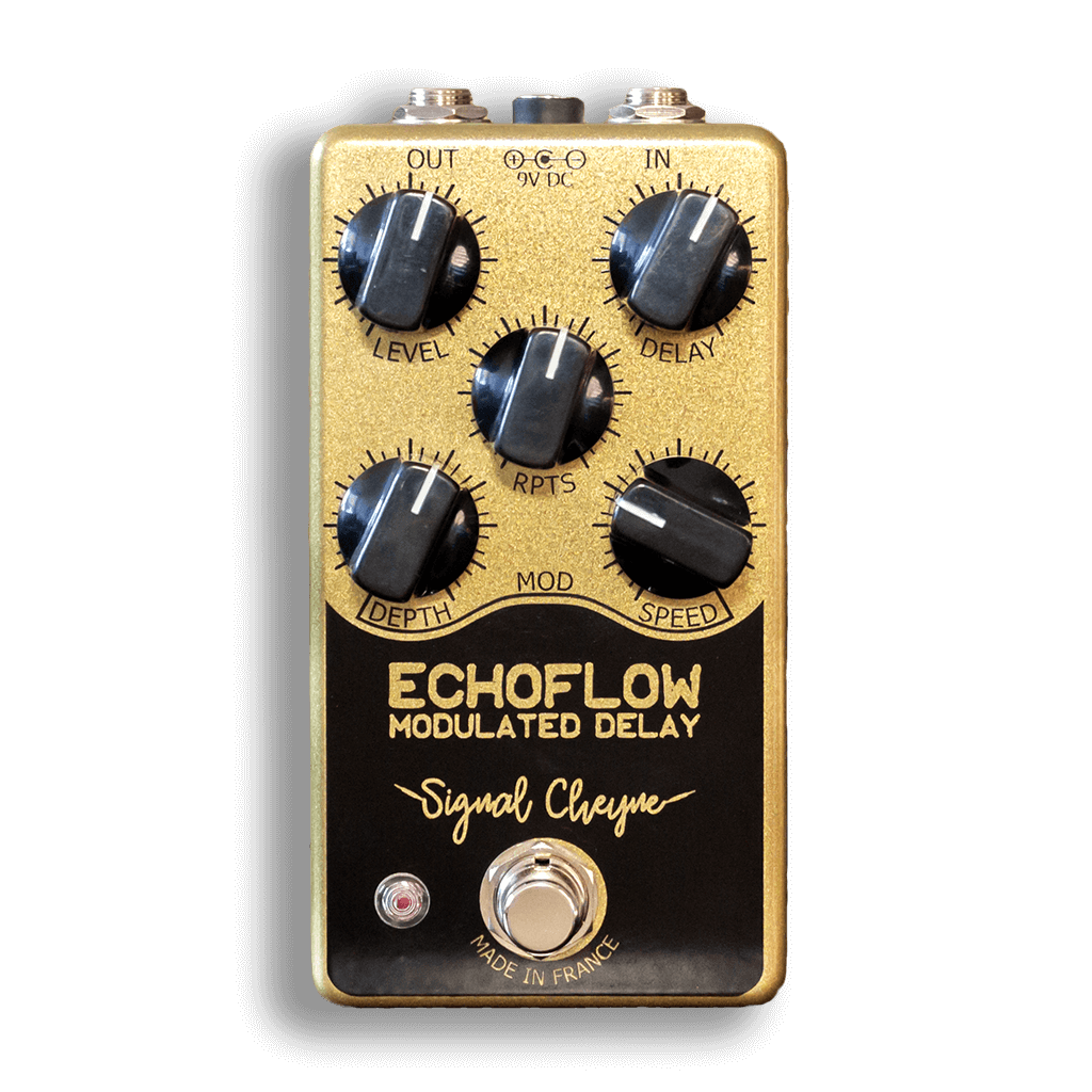 SIGNAL CHEYNE Echoflow transparent front 1024x1024 | Boost Guitar Pedals