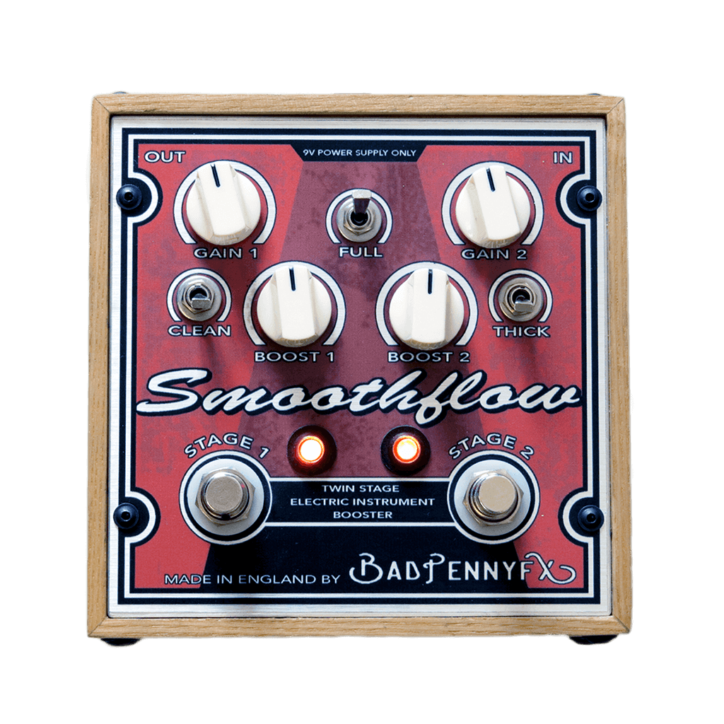 BAD PENNY FX Smoothflow front transparent | Boost Guitar Pedals