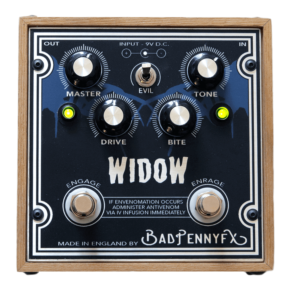 BAD PENNY FX Widow front transparent | Boost Guitar Pedals