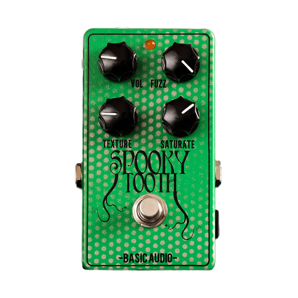 BASIC AUDIO Spooky Tooth Fuzz Front Transparent | Boost Guitar Pedals