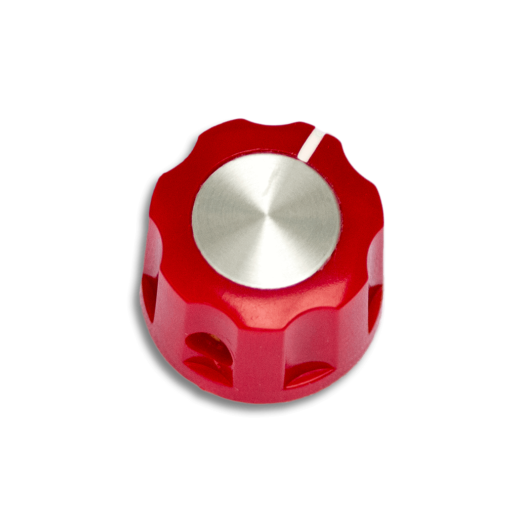 Boss-Style Tall Boy Red 16mm Knob transparent 1024x1024 | Boost Guitar Pedals