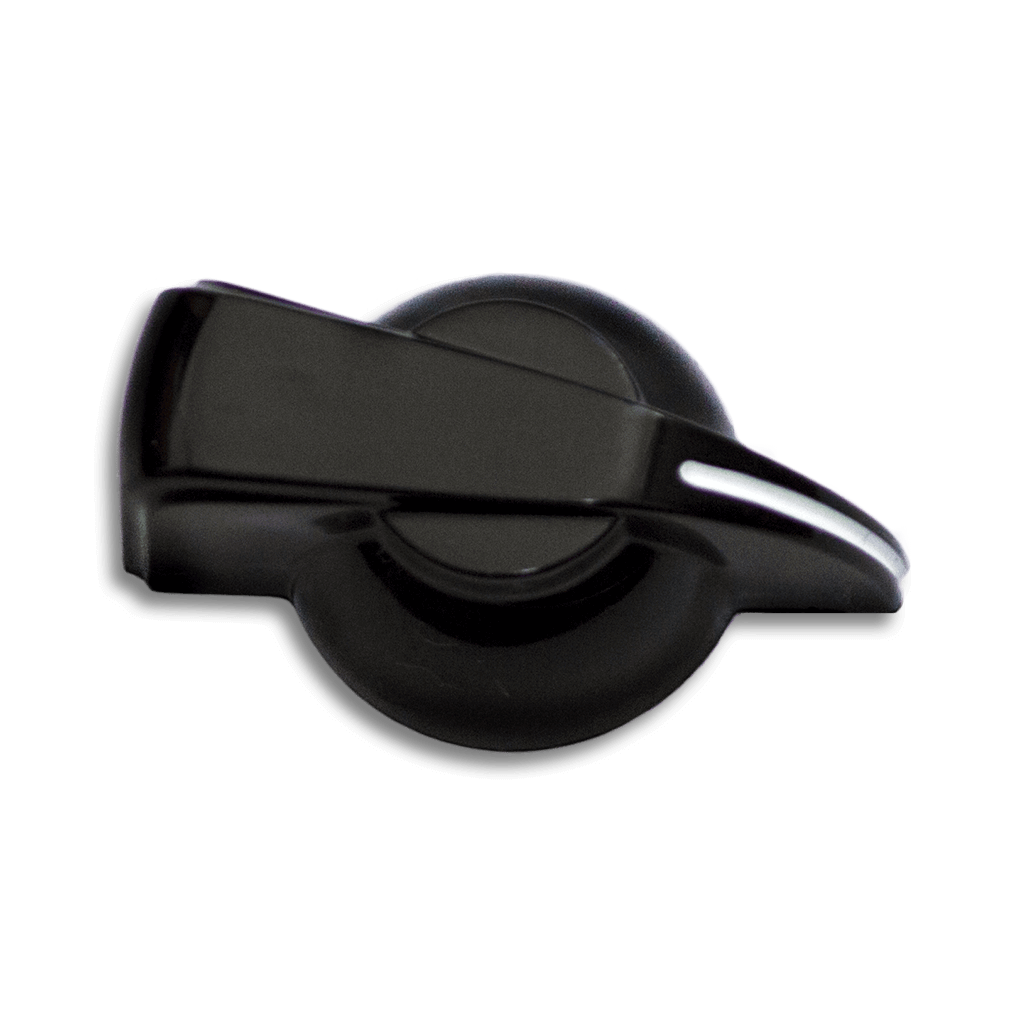 Chicken Head Black 19mm Knob front transparent 1024x1024 | Boost Guitar Pedals