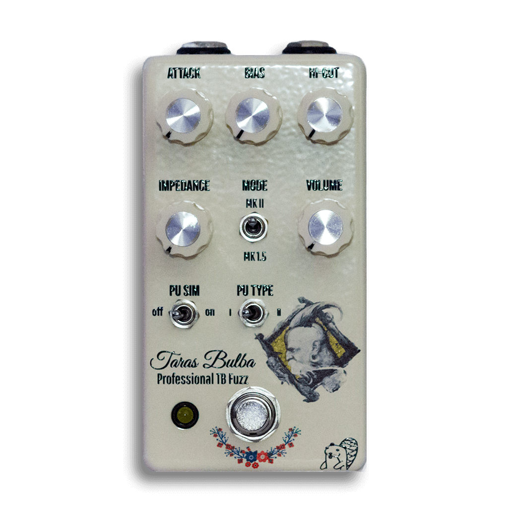 DRUNK BEAVER Taras Bulba transparent front 1024x1024 | Boost Guitar Pedals