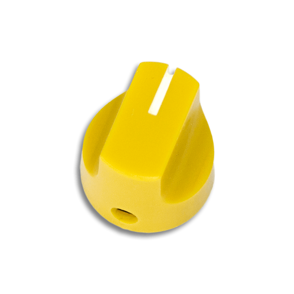 Davies 1611-Style Mustard Yellow 16mm Knob transparent 1024x1024 | Boost Guitar Pedals