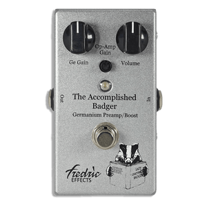 FREDRIC EFFECTS Accomplished Badger MkII Preamp front transparent 1024x1024| Boost Guitar Pedals