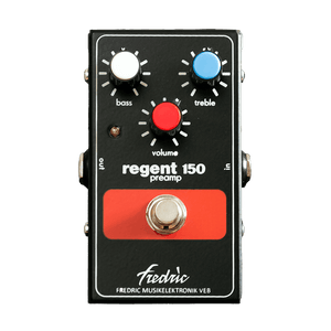 FREDRIC EFFECTS Regent 150 Preamp front transparent | Boost Guitar Pedals