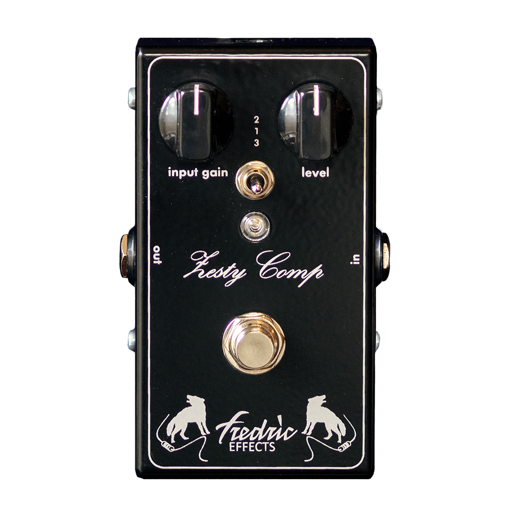 FREDRIC EFFECTS Zesty Comp transparent front | Boost Guitar Pedals