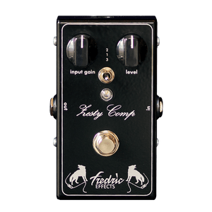 FREDRIC EFFECTS Zesty Comp transparent front | Boost Guitar Pedals