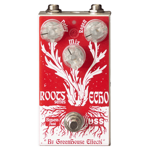 GREENHOUSE EFFECTS Roots Echo Front Transparent | Boost Guitar Pedals