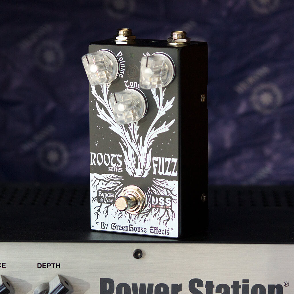 GREENHOUSE EFFECTS Roots Fuzz Context Left | Boost Guitar Pedals