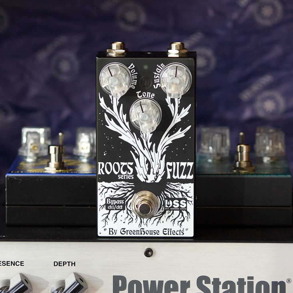GREENHOUSE EFFECTS Roots Fuzz Front Context | Boost Guitar Pedals