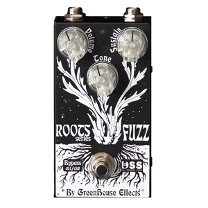 GREENHOUSE EFFECTS Roots Fuzz Front Transparent | Boost Guitar Pedals