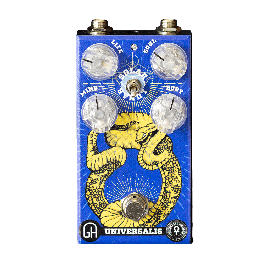 GREENHOUSE EFFECTS Universalis Special Edition Sludge Hammer transparent front | Boost Guitar Pedals