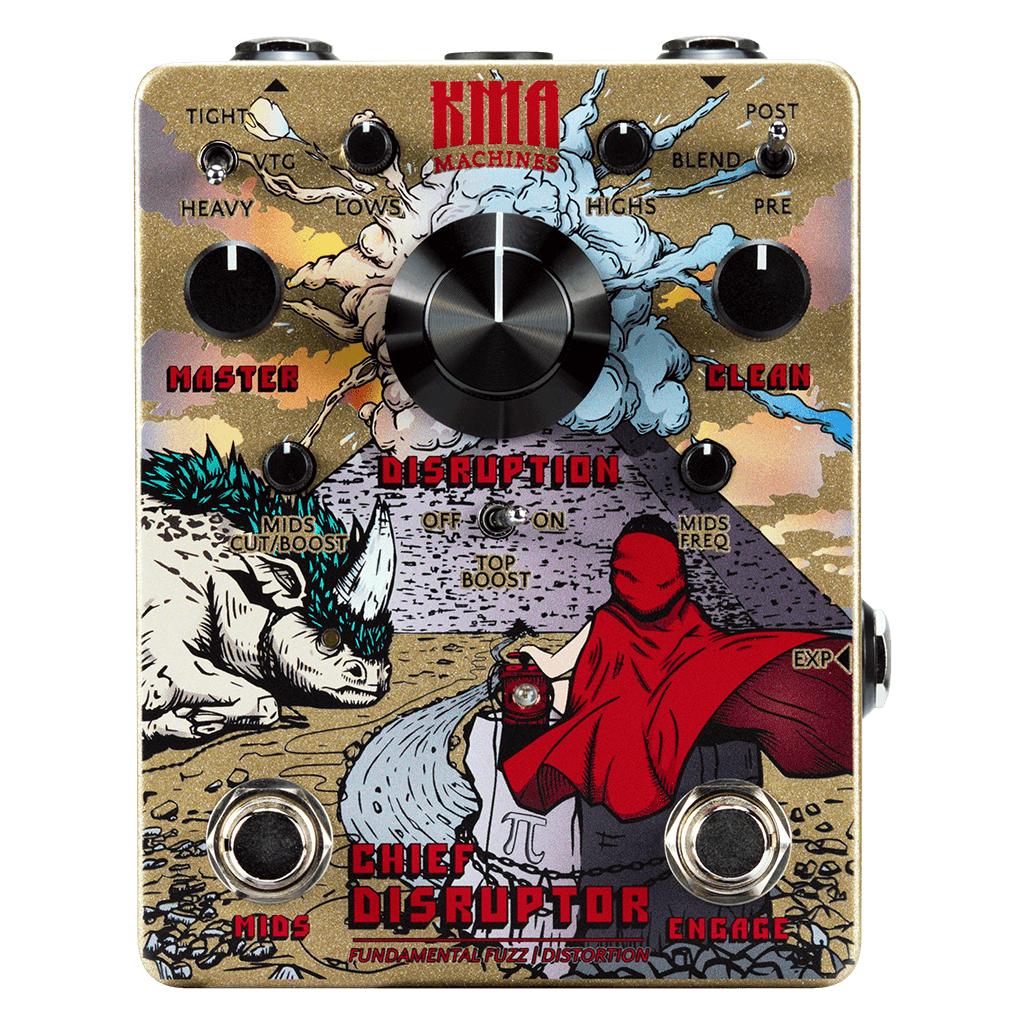 KMA MACHINES Chief Disruptor transparent front 1024x1024 | Boost Guitar Pedals