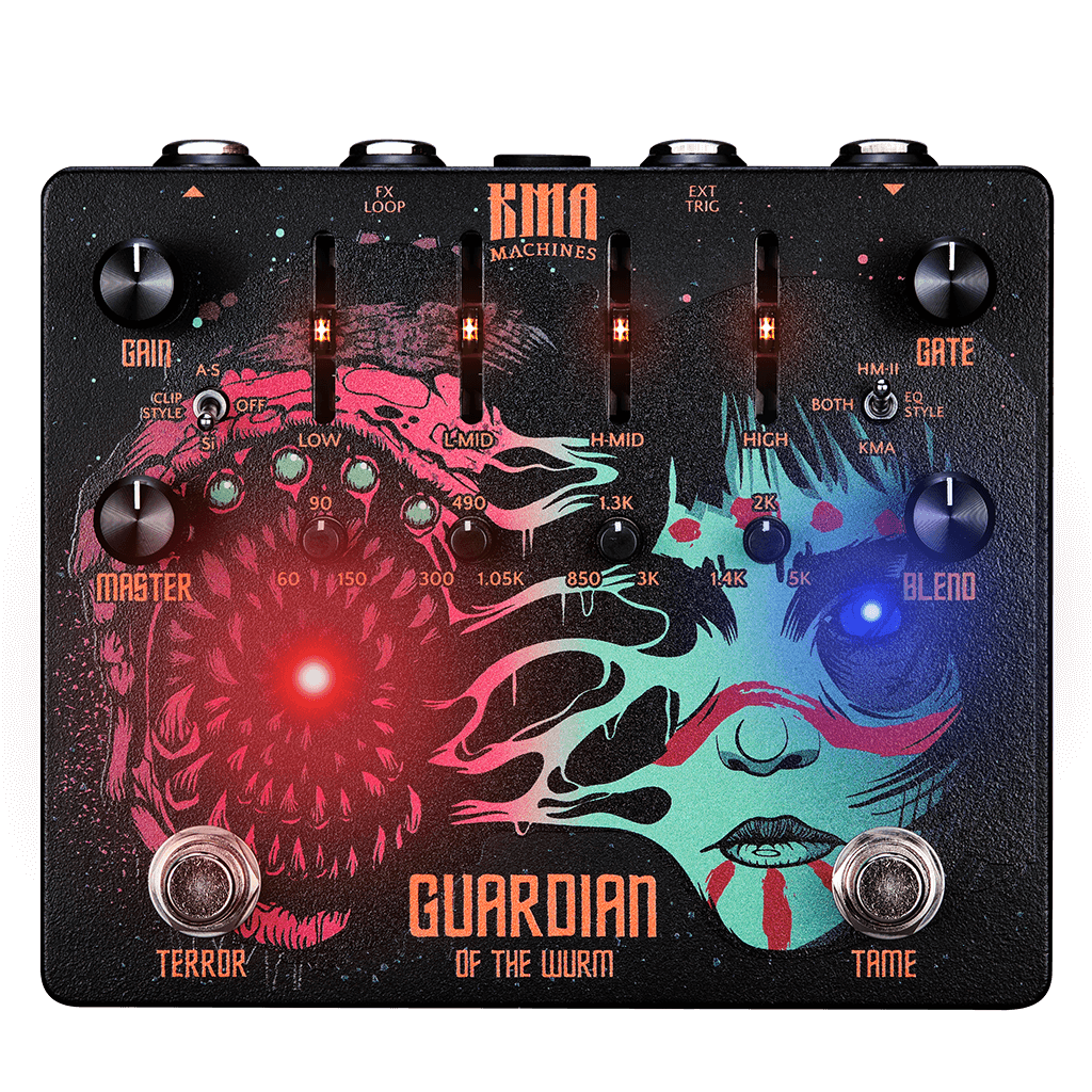 KMA MACHINES Guardian Of The Wurm Transparent Front 1024x1024 | Boost Guitar Pedals