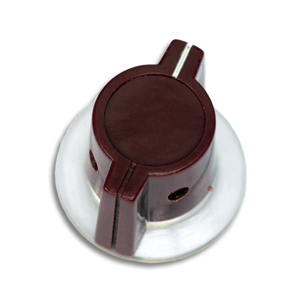 Neve/Marconi-Style Wing Oxblood 26mm Knob Transparent 1024x1024 | Boost Guitar Pedals