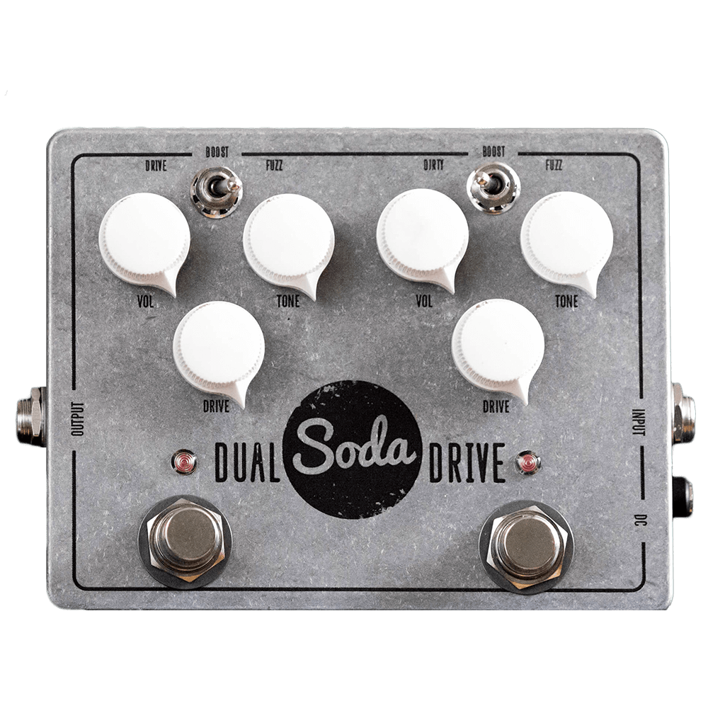 RAYGUN FX Dual Soda Drive+ Transparent front | Boost Guitar Pedals