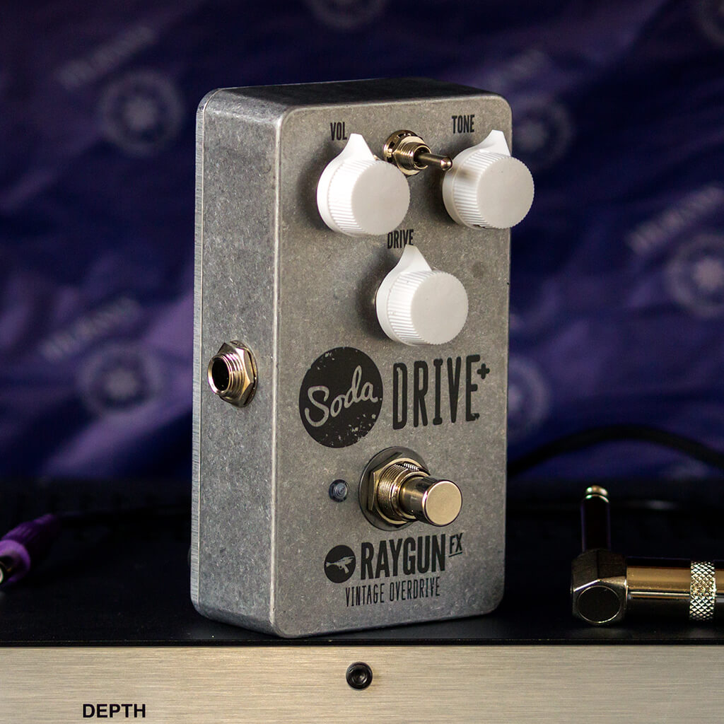 RAYGUN FX Soda Drive+ Transparent front | Boost Guitar Pedals