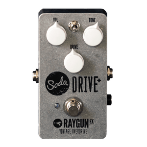 RAYGUN FX Soda Drive+ Transparent front | Boost Guitar Pedals
