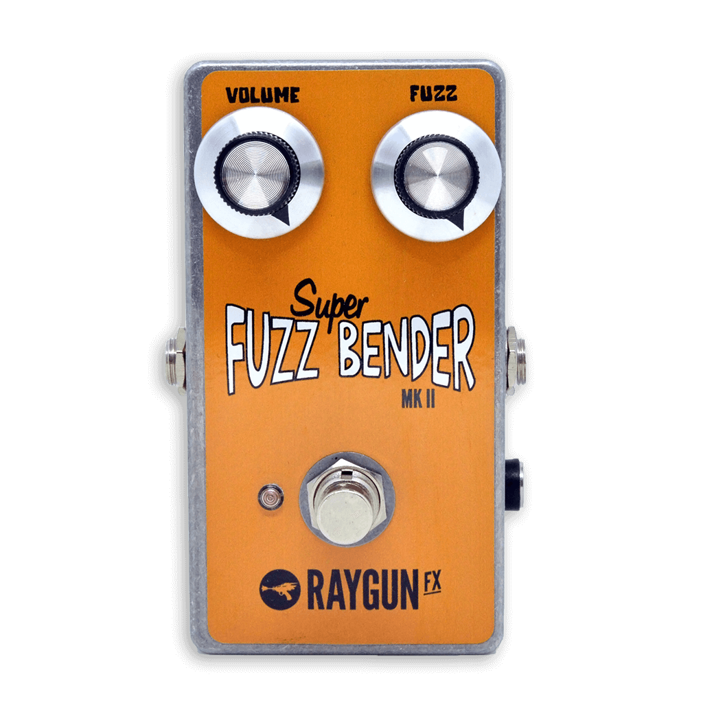 RAYGUN FX Super Fuzz Bender MkII Front Transparent 1024x1024 | Boost Guitar Pedals
