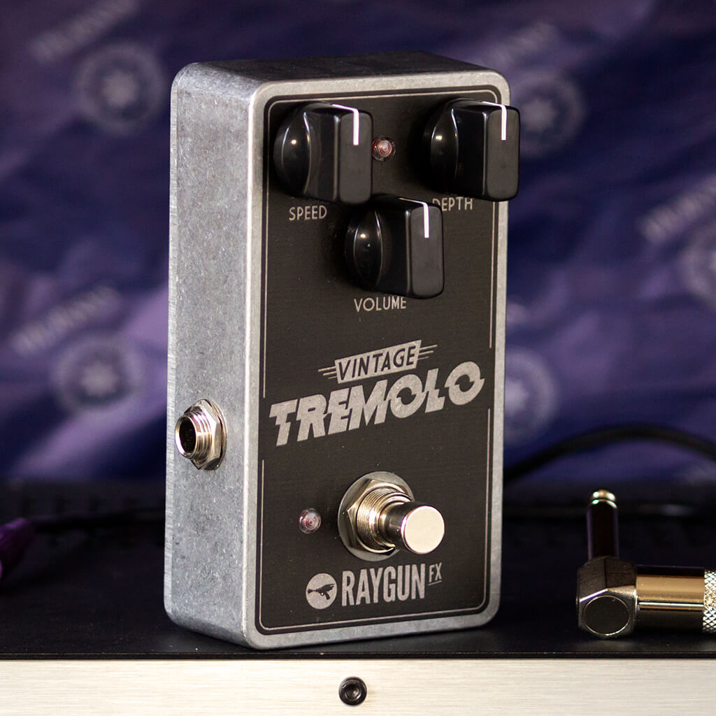 RAYGUN FX Vintage Tremolo Transparent Front | Boost Guitar Pedals