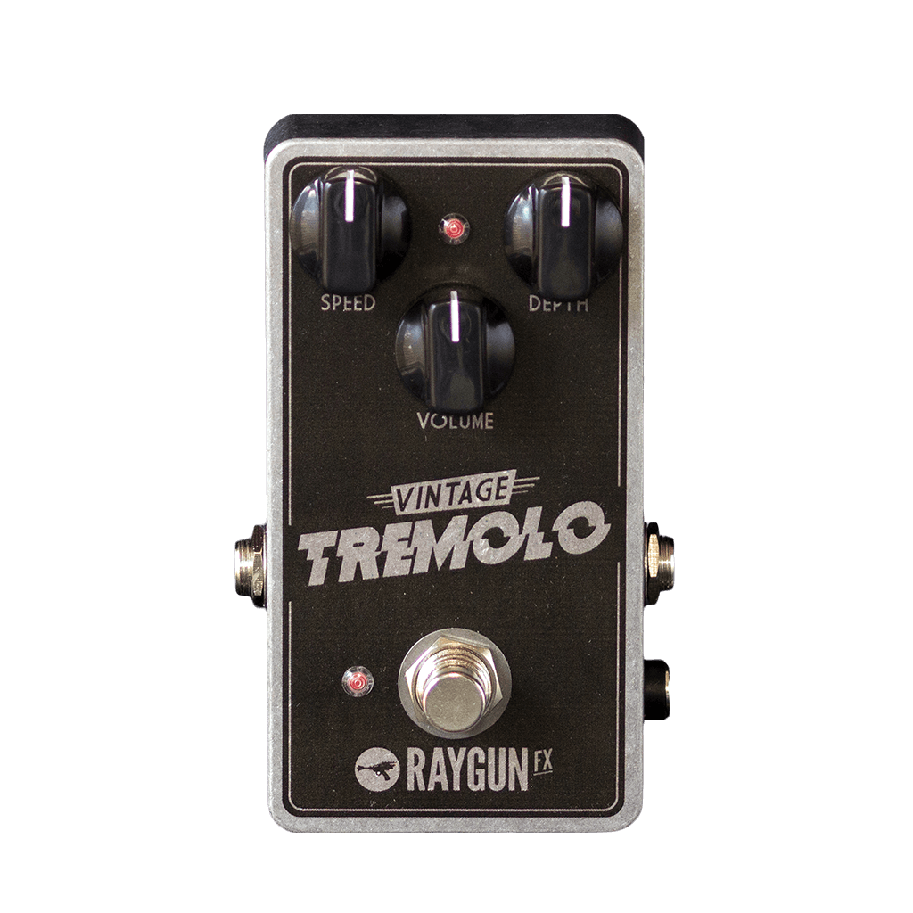 RAYGUN FX Vintage Tremolo Transparent Front | Boost Guitar Pedals