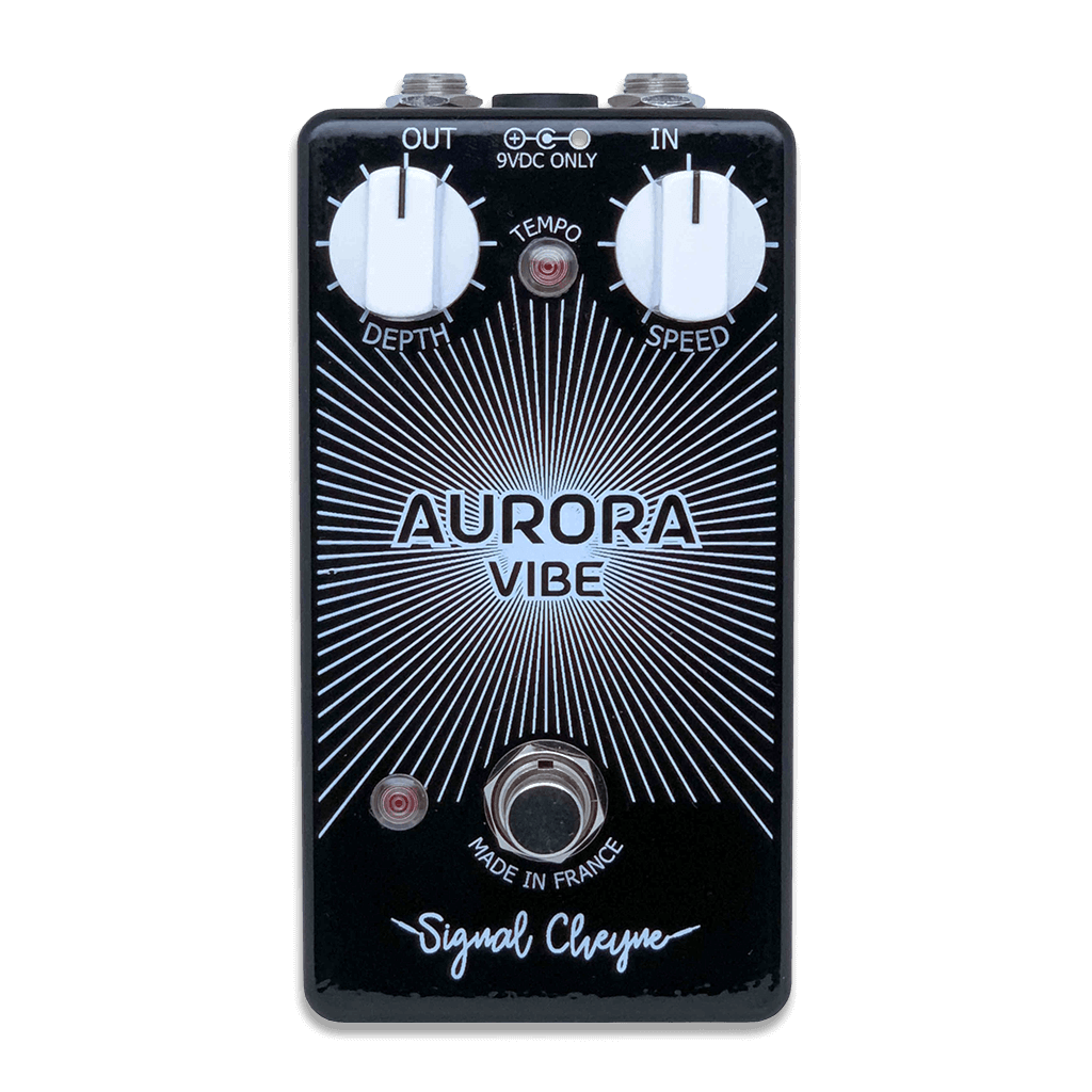 SIGNAL CHEYNE Aurora Vibe front transparent 1024x1024 | Boost Guitar Pedals