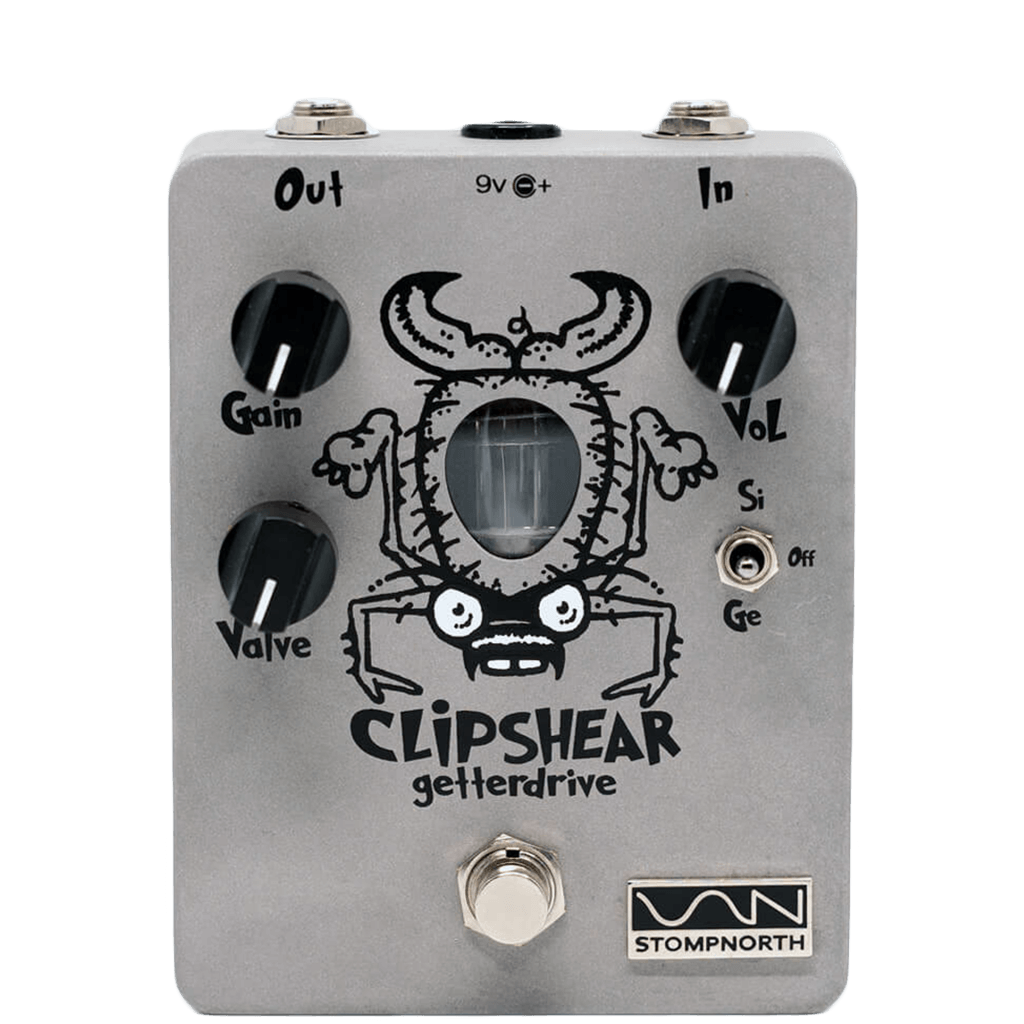 STOMPNORTH Clipshear Getter Drive front transparent | Boost Guitar Pedals