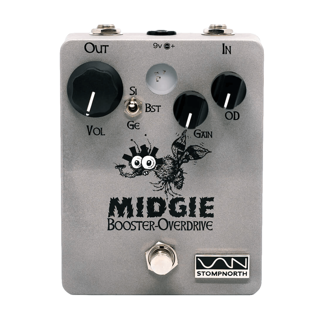 STOMPNORTH-Midgie-Booster-Overdrive-front transparent 1024x1024 | Boost Guitar Pedals