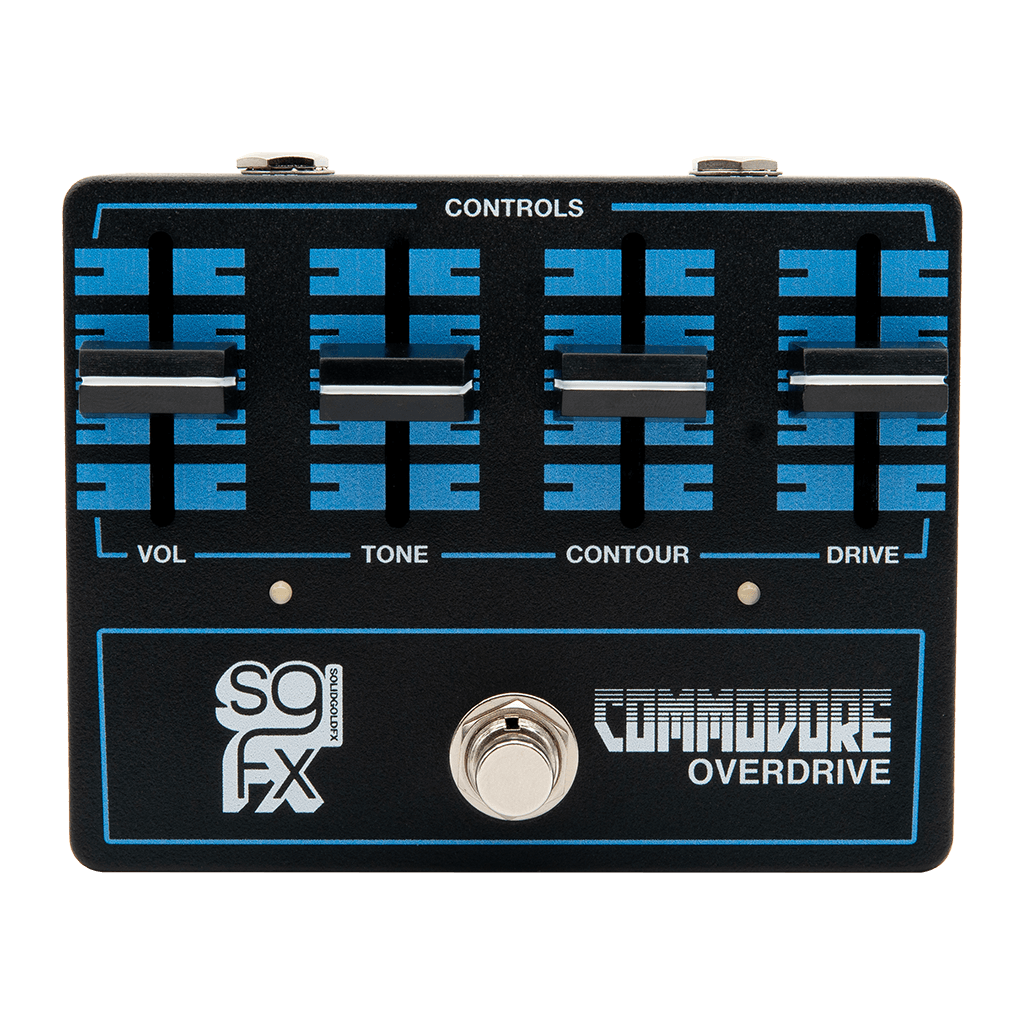 SolidGoldFX Commodore Front Transparent 1024x1024 | Boost Guitar Pedals